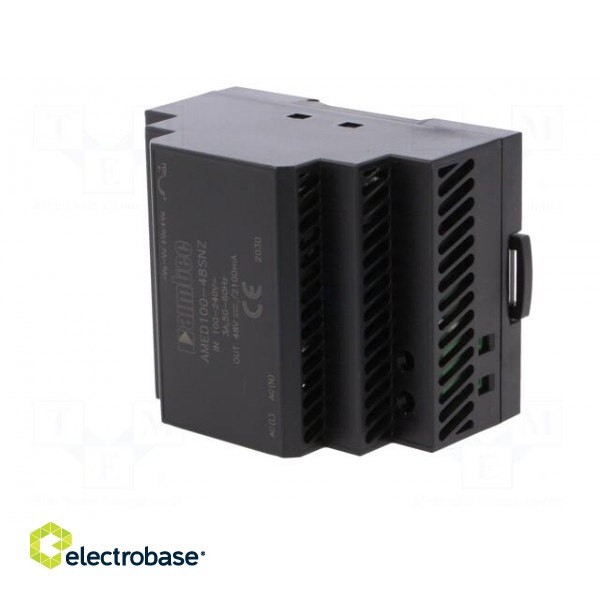 Power supply: switched-mode | for DIN rail | 100W | 48VDC | 2.1A | 90% image 2