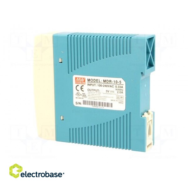 Power supply: switched-mode | 10W | 5VDC | 2A | 85÷264VAC | 120÷370VDC paveikslėlis 4