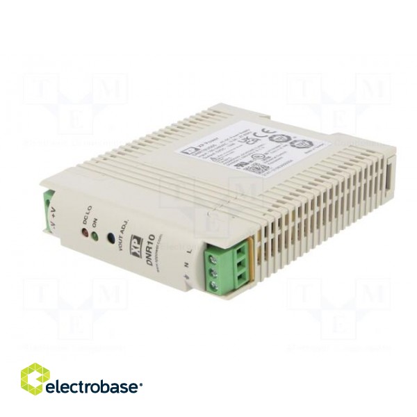 Power supply: switched-mode | for DIN rail | 10W | 5VDC | 2A | -20÷70°C image 2