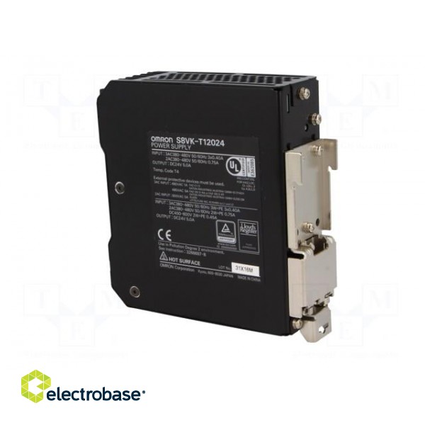 Power supply: switched-mode | 120W | 24VDC | 5A | 450÷600VDC | OUT: 1 фото 4