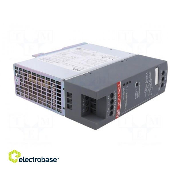 Power supply: switched-mode | for DIN rail | 120W | 24VDC | 5A | OUT: 1 image 8