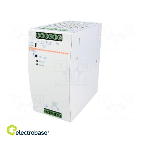 Power supply: switched-mode | for DIN rail | 120W | 24VDC | 5A | OUT: 1 image 2