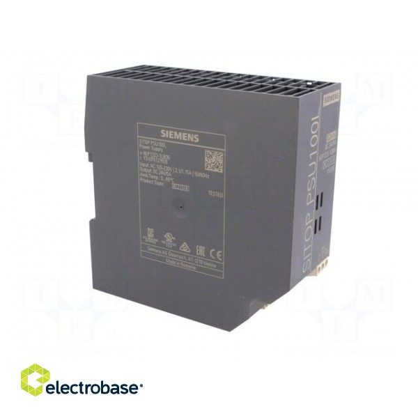Power supply: switched-mode | for DIN rail | 120W | 24VDC | 5A | IP20 image 8