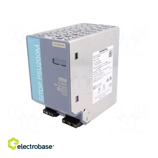 Power supply: switched-mode | 120W | 24VDC | 5A | Usup: 85÷264VAC | IP20 фото 2