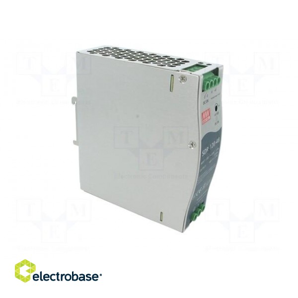Power supply: switched-mode | for DIN rail | 120W | 48VDC | 2.5A paveikslėlis 8