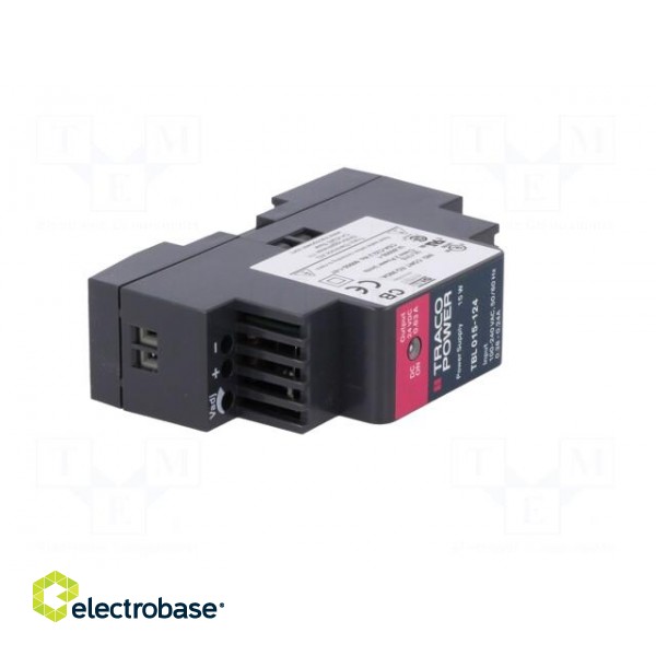 Power supply: switched-mode | for DIN rail | 15W | 24VDC | 0.63A | 81% image 9