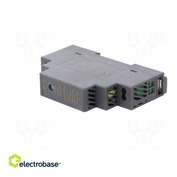 Power supply: switched-mode | for DIN rail | 15W | 24VDC | 630mA | 85% image 2