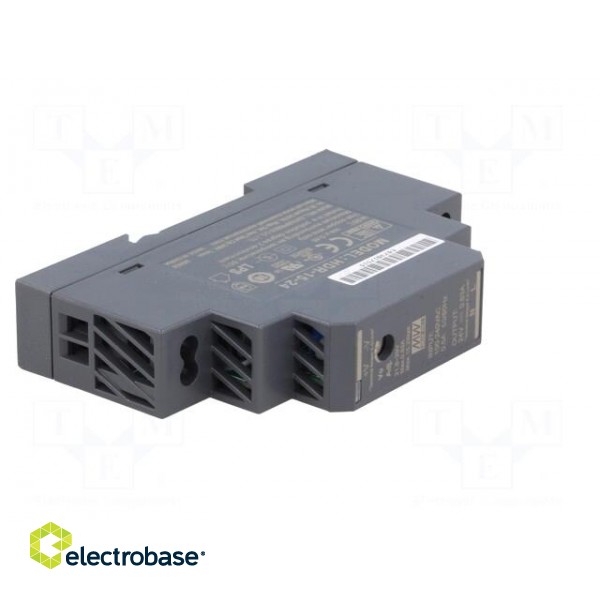 Power supply: switched-mode | for DIN rail | 15W | 24VDC | 630mA | 86% image 8