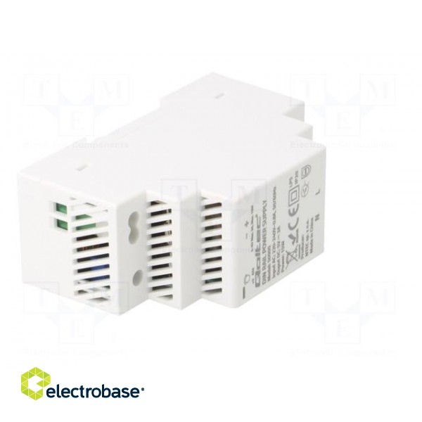 Power supply: switched-mode | for DIN rail | 15W | 5VDC | 3A | IP20 paveikslėlis 8