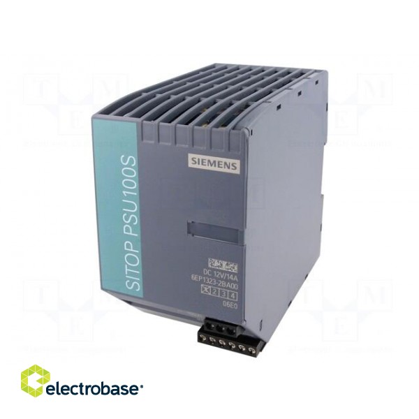 Power supply: switched-mode | 168W | 12VDC | 14A | 85÷132/170÷264VAC