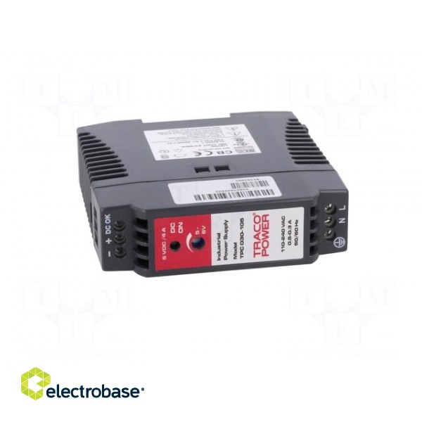 Power supply: switched-mode | 20W | 5VDC | 5÷6VDC | 4A | 85÷264VAC | 160g image 9