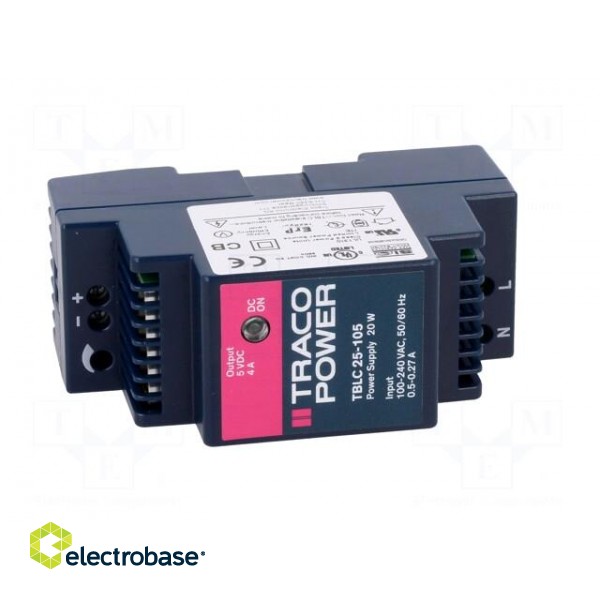 Power supply: switched-mode | 20W | 5VDC | 5÷5.5VDC | 4A | 85÷264VAC image 9