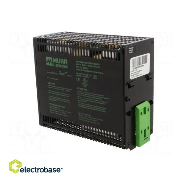 Power supply: switched-mode | for DIN rail | 240W | 24÷28VDC | 10A paveikslėlis 4
