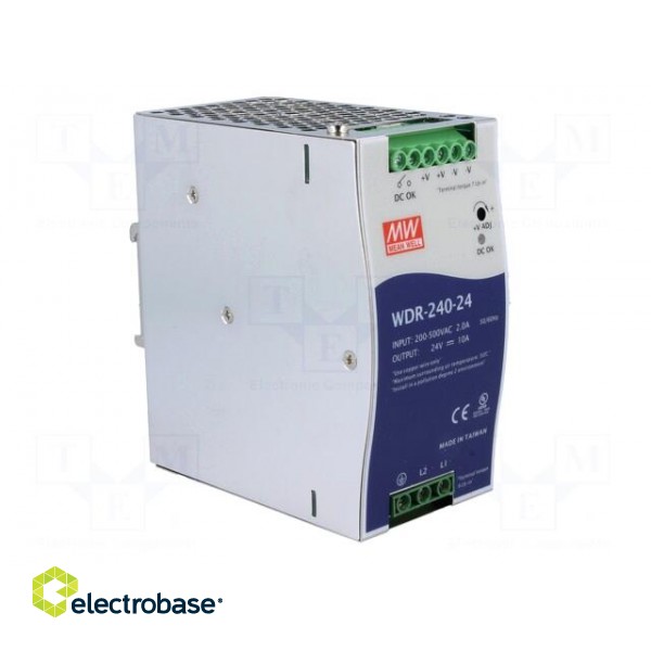 Power supply: switched-mode | for DIN rail | 240W | 24VDC | 10A | OUT: 1 image 8