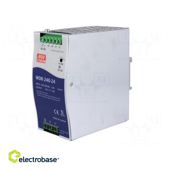 Power supply: switched-mode | for DIN rail | 240W | 24VDC | 10A | OUT: 1 image 2