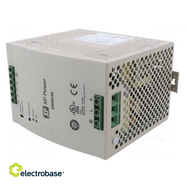 Power supply: switched-mode | for DIN rail | 240W | 24VDC | 10A | 89% image 2