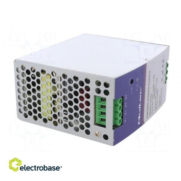 Power supply: switched-mode | for DIN rail | 240W | 24VDC | 10A | IP20 фото 8
