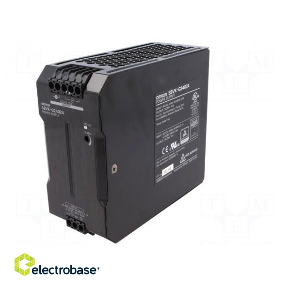 Power supply: switching | for DIN rail | 240W | 24VDC | 10A | 85÷264VAC paveikslėlis 2