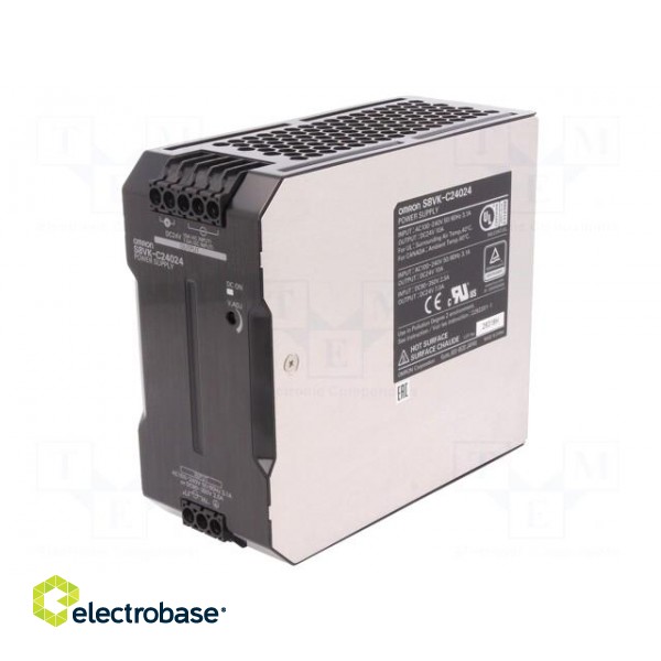 Power supply: switched-mode | for DIN rail | 240W | 24VDC | 10A | OUT: 1 image 1