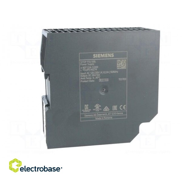 Power supply: switching | for DIN rail | 240W | 24VDC | 10A | IP20 | 89% image 7