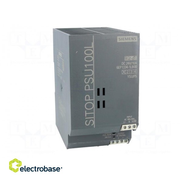 Power supply: switched-mode | 240W | 24VDC | 10A | 93÷131/187÷264VAC image 9