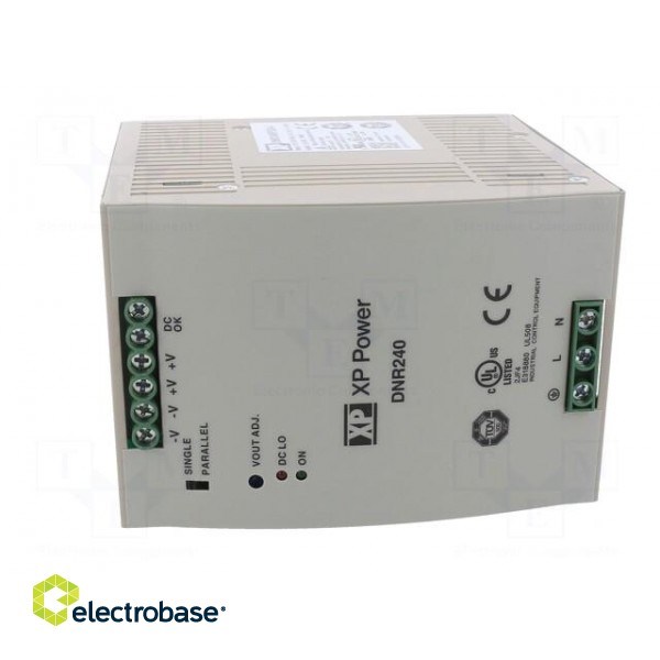 Power supply: switched-mode | for DIN rail | 240W | 24VDC | 10A | 89% paveikslėlis 9