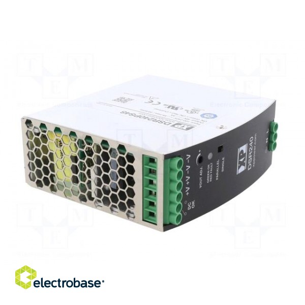 Power supply: switched-mode | for DIN rail | 240W | 48VDC | 5A | 93% paveikslėlis 8