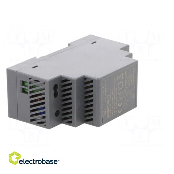 Power supply: switched-mode | for DIN rail | 24W | 12VDC | 2A | OUT: 1 фото 8