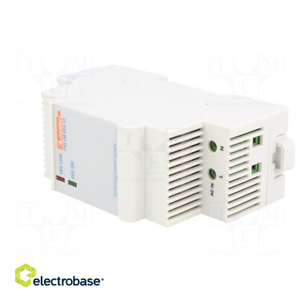 Power supply: switched-mode | 24W | 12VDC | 2A | 90÷264VAC | 120÷375VDC image 2