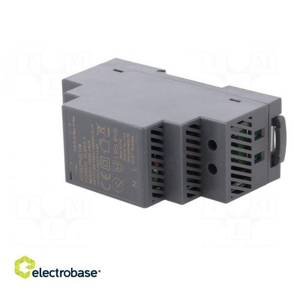 Power supply: switched-mode; 24W; 24VDC; 1A; 100÷240VAC; DIN; 120g image 2