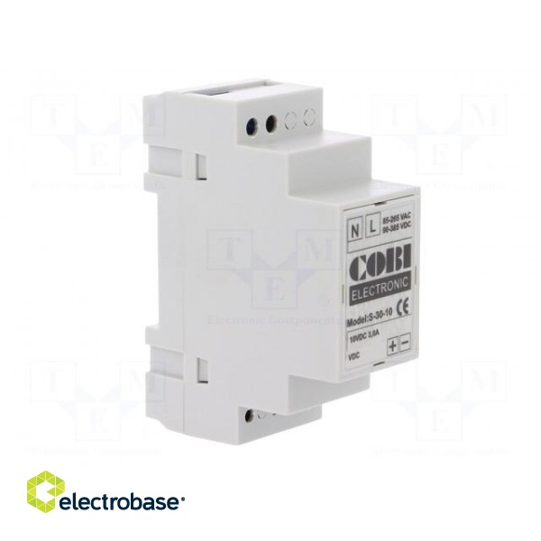 Power supply: switched-mode | 30W | 10VDC | 3A | 85÷265VAC | 90÷350VDC фото 8