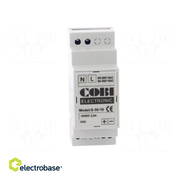 Power supply: switched-mode | 30W | 10VDC | 3A | 85÷265VAC | 90÷350VDC фото 9