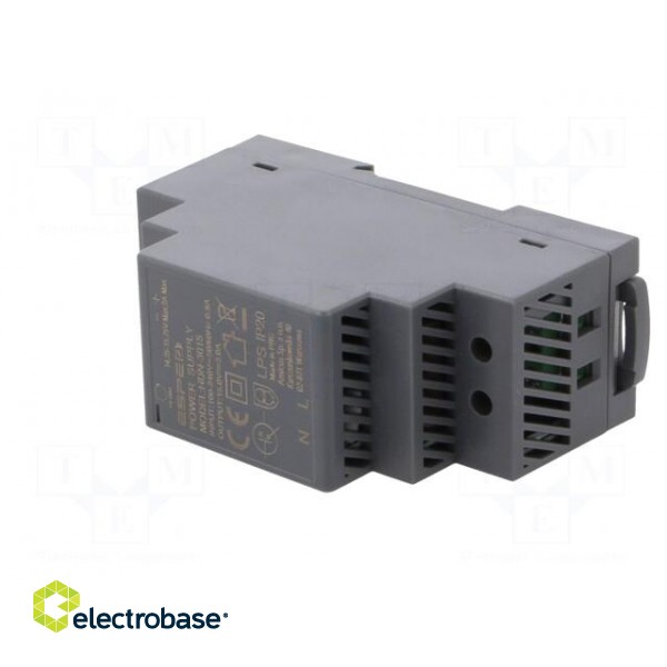 Power supply: switched-mode | for DIN rail | 30W | 15VDC | 2A | OUT: 1 image 2