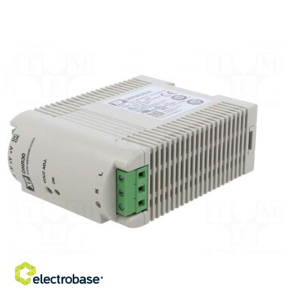Power supply: switched-mode | for DIN rail | 30W | 24VDC | 1.25A | 86% фото 2