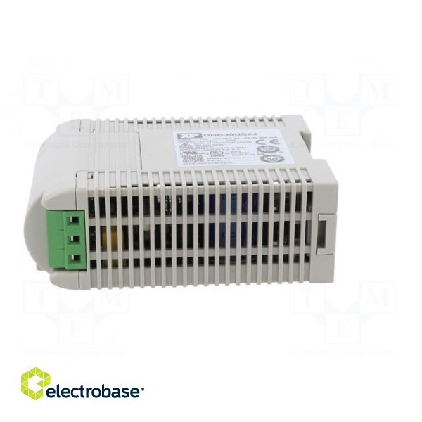 Power supply: switched-mode | for DIN rail | 30W | 24VDC | 1.25A | 86% paveikslėlis 3