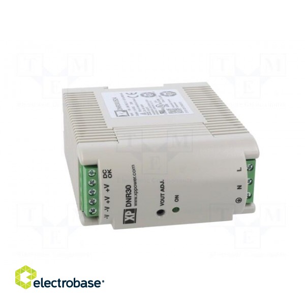 Power supply: switched-mode | for DIN rail | 30W | 24VDC | 1.25A | 86% фото 9