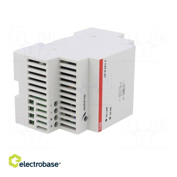 Power supply: switched-mode | for DIN rail | 30W | 24VDC | 24÷28V paveikslėlis 8