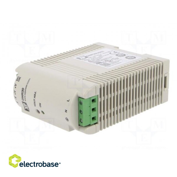 Power supply: switched-mode | for DIN rail | 30W | 5VDC | 6A | -20÷70°C image 2