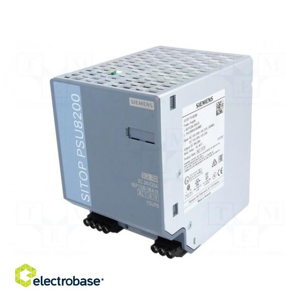 Power supply: switched-mode | for DIN rail | 480W | 24VDC | 20A | IP20 image 1