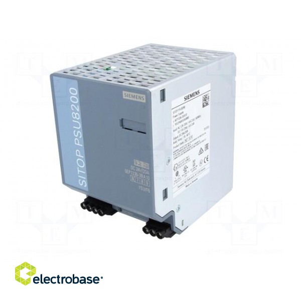 Power supply: switched-mode | for DIN rail | 480W | 24VDC | 20A | IP20 image 2