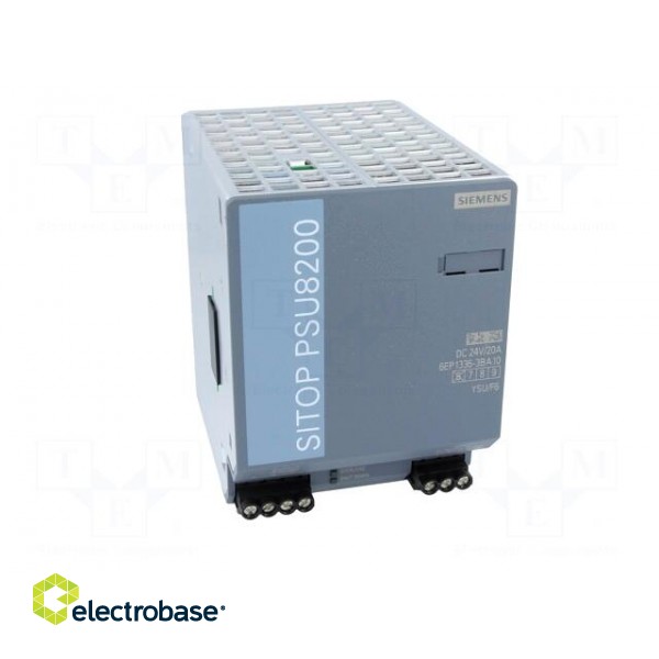 Power supply: switched-mode | for DIN rail | 480W | 24VDC | 20A | IP20 фото 9