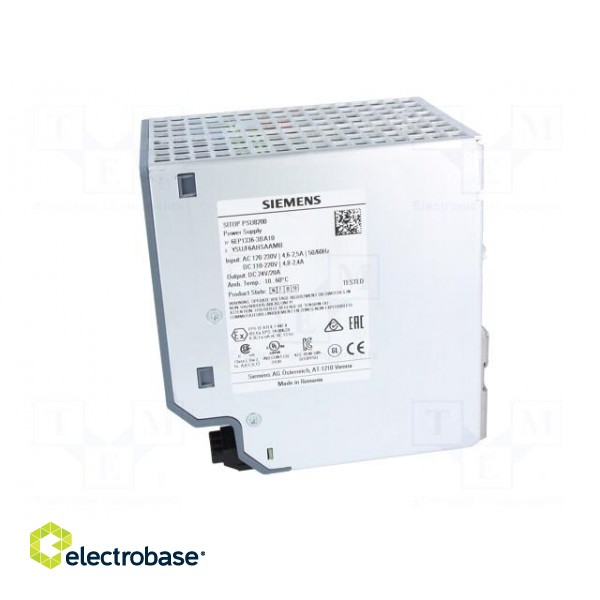 Power supply: switched-mode | for DIN rail | 480W | 24VDC | 20A | IP20 фото 3