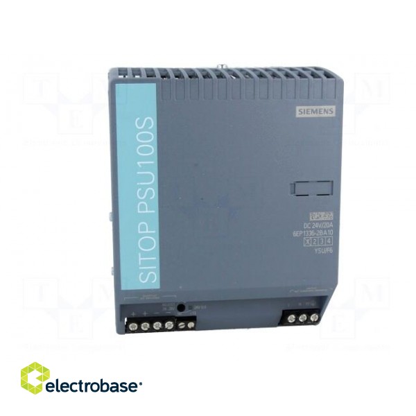 Power supply: switched-mode | 480W | 24VDC | 20A | 85÷132/170÷264VAC фото 9