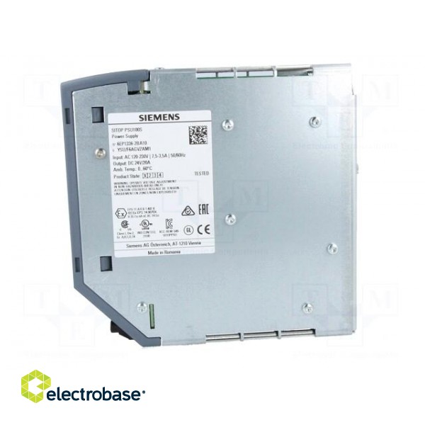 Power supply: switched-mode | 480W | 24VDC | 20A | 85÷132/170÷264VAC фото 3