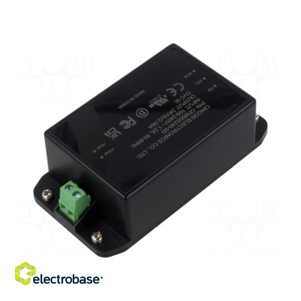 Power supply: switched-mode | 50W | 24VDC | 2.08A | 80÷264VAC | 4.25kV image 2