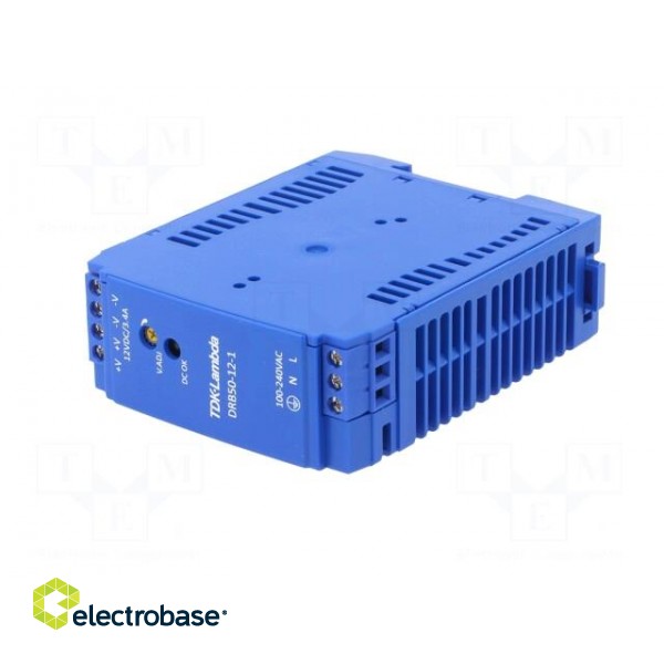 Power supply: switched-mode | 51W | 12VDC | 3.4A | 85÷264VAC | 175g фото 2