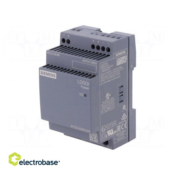 Power supply: switched-mode | 54W | 12VDC | 4.5A | 85÷264VAC | IP20 image 1