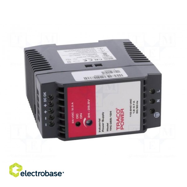 Power supply: switched-mode | 55W | 24VDC | 24÷28.8VDC | 2.3A | 260g image 9