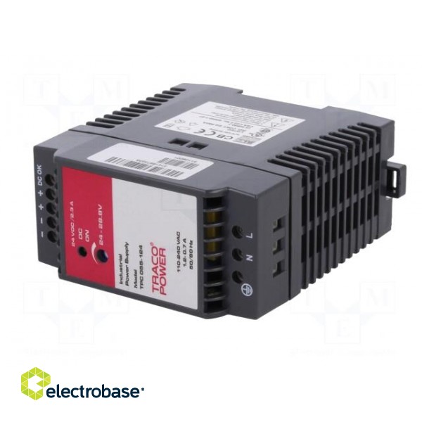 Power supply: switched-mode | 55W | 24VDC | 24÷28.8VDC | 2.3A | 260g image 2