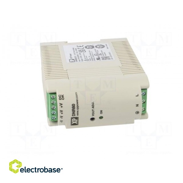 Power supply: switched-mode | for DIN rail | 60W | 12VDC | 5A | 86% image 9